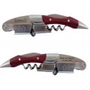 Sommelier double levier inox et bois Prestige