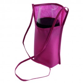 Porte-verres non tissé bordeaux