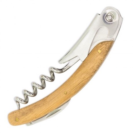 Sommelier inox & bambou
