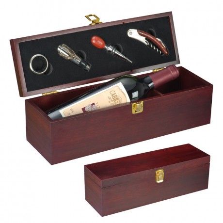 coffret bois 4 accessoires
