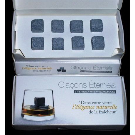Coffret 8 pierres à whisky scandinaves