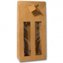 Sac kraft 2 bouteilles avec fenêtre