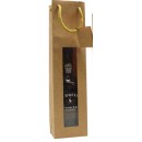 Sac kraft 1 bouteille avec fenêtre