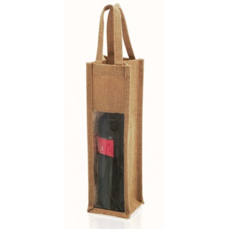 Sac toile de jute avec fenêtre