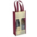Sac 2 bouteilles avec fenêtre PVC
