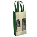 Sac 2 bouteilles avec fenêtre PVC