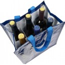 Sac à casiers en PP pour 6 bouteilles