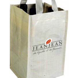Sac à Bouteilles 9 Compartiments Avec Décapsuleur - 2 Pièces, Tissu Non Tissé, Poignées, Pour Vin Et Bière